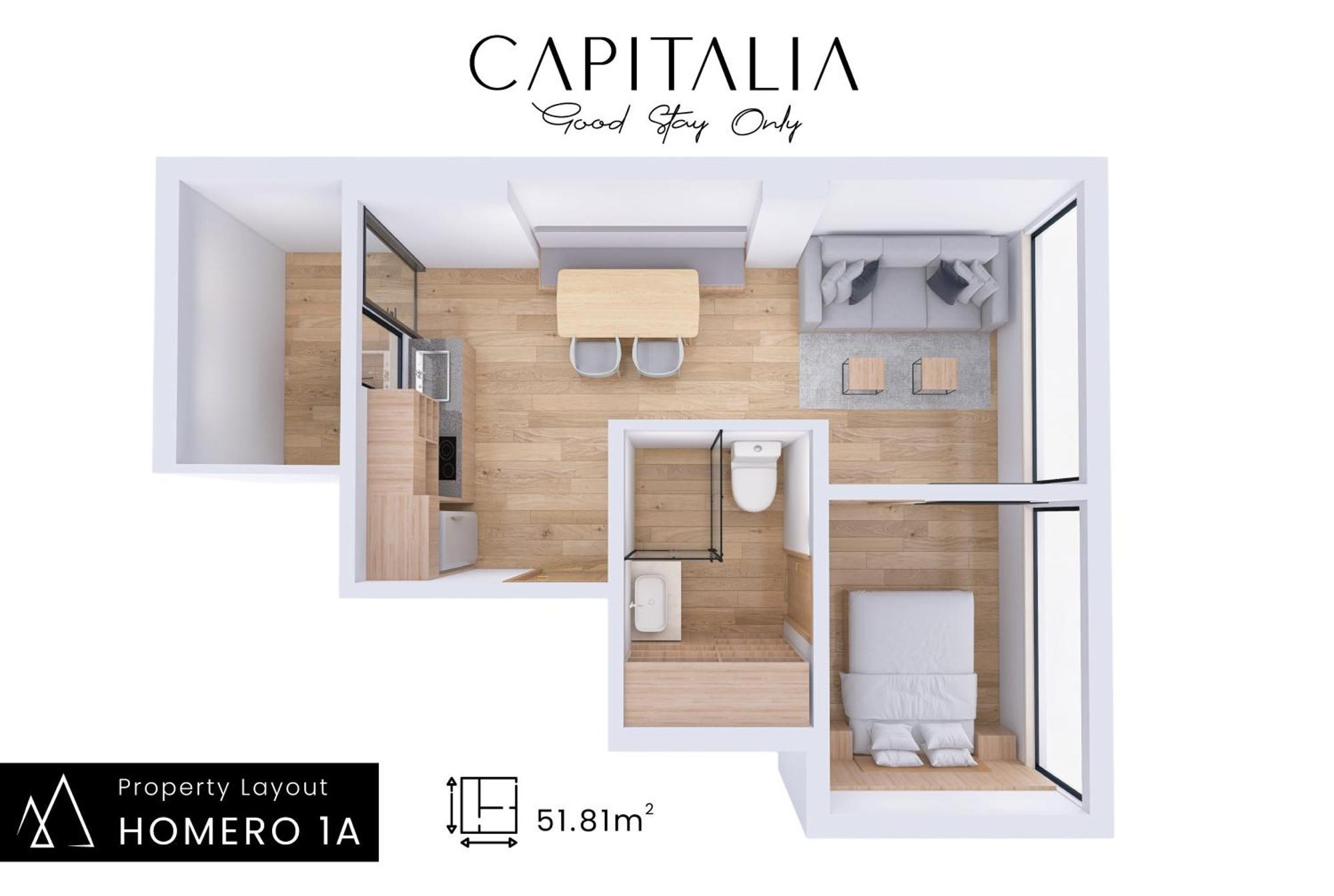 Capitalia - Luxury Apartments - Homero Мехико Номер фото
